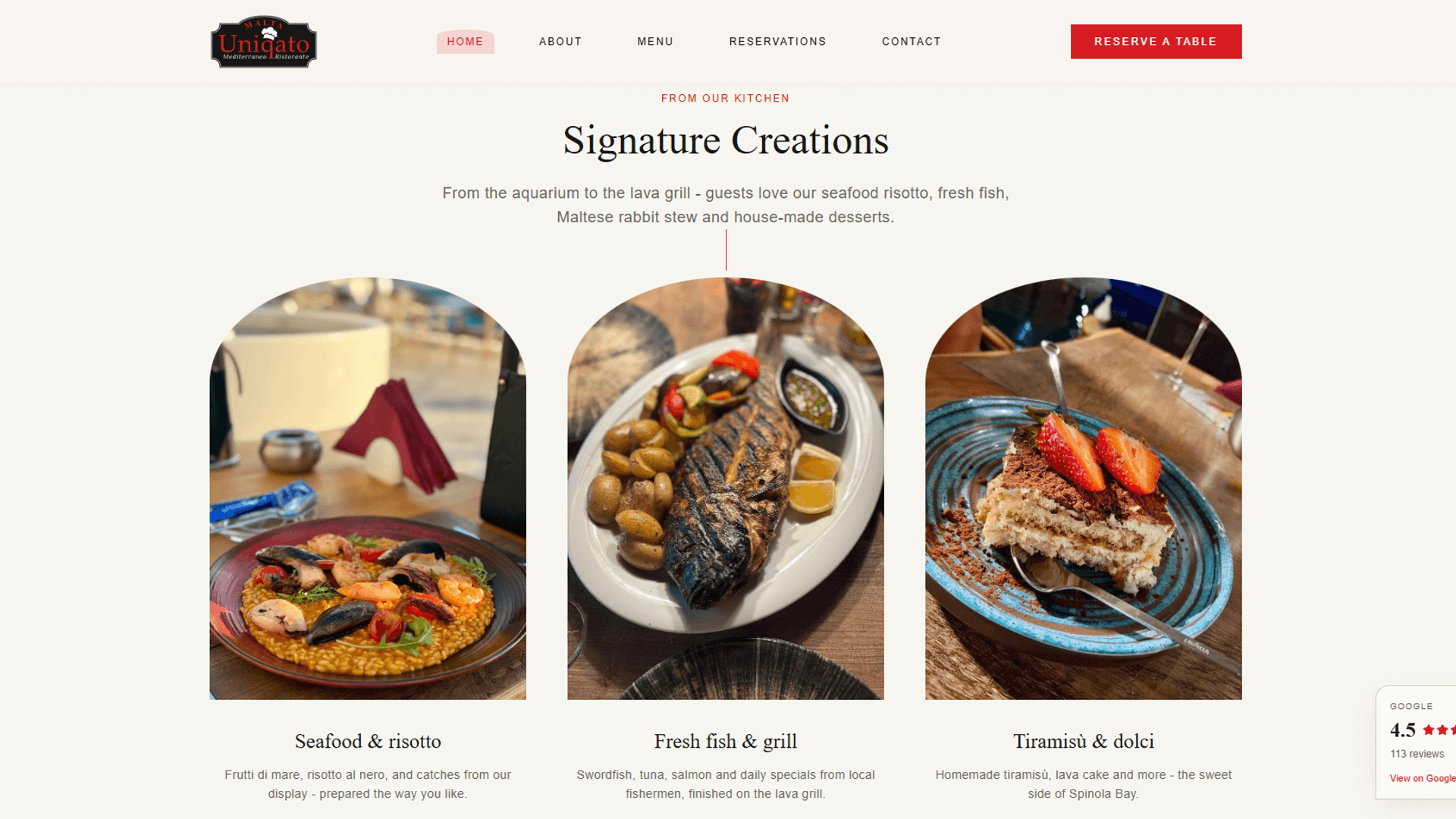 Uniqato Mediterraneo Ristorante